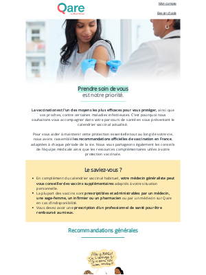 Qare (France) - 💉 Cecil, êtes-vous à jour dans vos vaccins ?