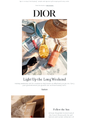 Dior - Meet Your Vacation Essentials