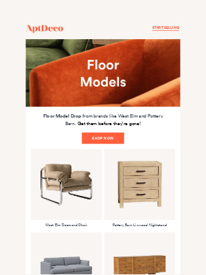 AptDeco - FLOOR MODEL DROP