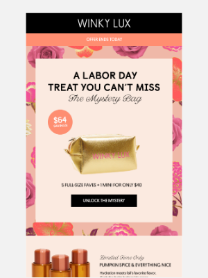 Winky Lux - LAST CHANCE to unlock the Labor Day Mystery Bag 🔓