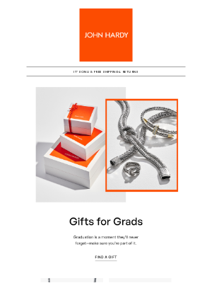 John Hardy - Celebrate your graduate
