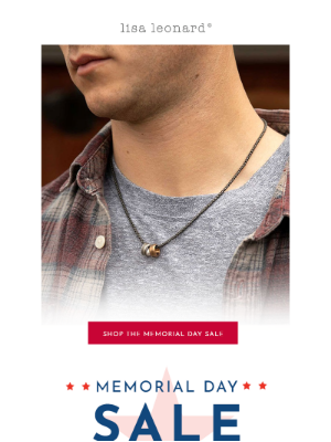 Lisa Leonard Designs - Just a Reminder—30% Off Sitewide for Memorial Day!