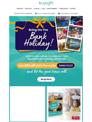 Buy A Gift (United Kingdom) - 😎 Unwind or Adventure? Your Bank Holiday, Your Way
