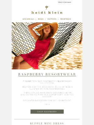 Heidi Klein (UK) - New In | Raspberry Resortwear