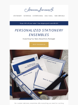 American Stationery - 📝 Ensemble sets help your desk feel more cohesive