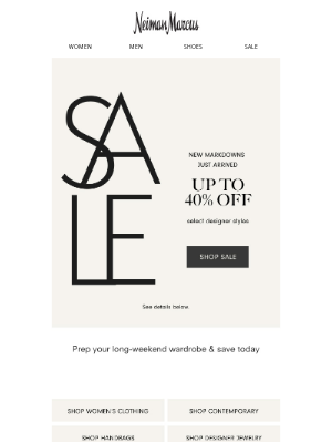 Neiman Marcus - Up to 40% off coveted styles