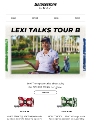 Bridgestone Golf - Lexi Thompson Talks RX