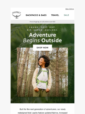 Osprey Packs - Built for the next generation of adventurers