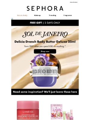 Feelunique (United Kingdom) - Your free Sol de Janeiro gift awaits 🎁