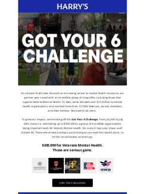 Harry's - Rep it out for Veteran Mental Health