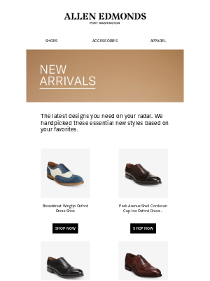 Allen Edmonds - Just for you: New arrivals we know you’ll like