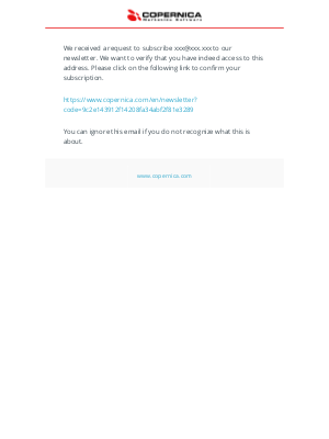 Copernica Marketing Software - Confirm your subscription