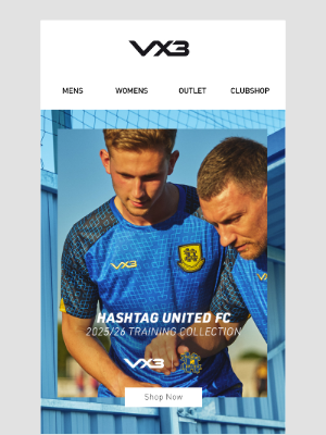 Sweatshop (United Kingdom) - NEW DROP - Hashtag United FC 2025/26 Training Collection at VX3