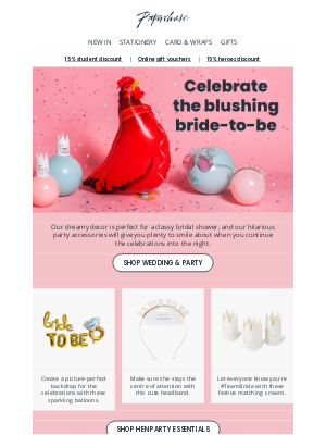 Paperchase - Go team bride! 👰