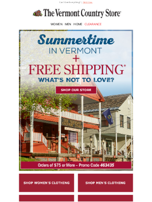 Vermont Country Store - All orders $75+ ship free
