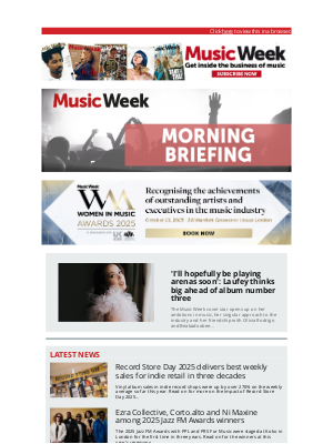 Music Week - 'I'll hopefully be playing arenas soon': Laufey thinks big ahead of album number three
