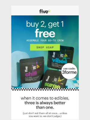 Medterra - don't forget: buy 2, get 1 free 👉