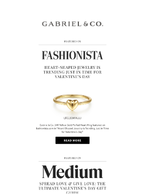 Gabriel & Co. NY - As Seen On Fashionista, Medium, Love Inc. & OK! Magazine