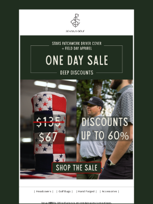 SEAMUS GOLF - Up to 60% off Dock Sale: Field Day Apparel + USA Driver Patchwork