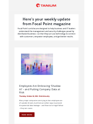 Tanium - Your weekly digest from Tanium