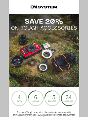 Olympus - Save 20% on Tough Accessories, 5 Days Only