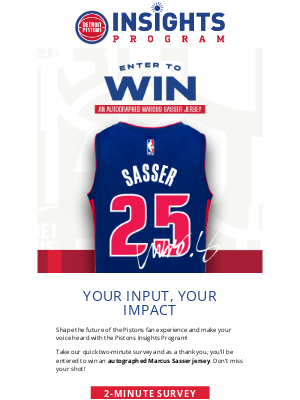 Detroit Pistons - This signed Marcus Sasser jersey could be yours 🤞