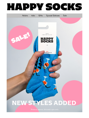 Happy Socks (Denmark) - Up to 50% Off + New Summer Faves 🌞