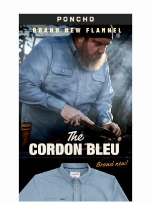 Poncho - New Flannel: The Cordon Bleu