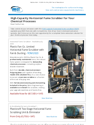Fume Scrubber - High-Capacity - No Lead Time!