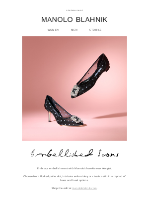 Manolo Blahnik - Embellished Icons | Shop the Hangisi Edit