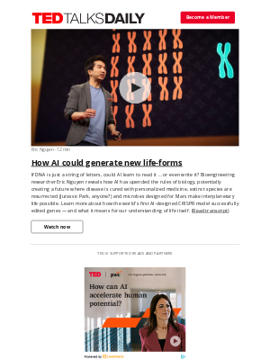 TED - How AI could generate new life-forms