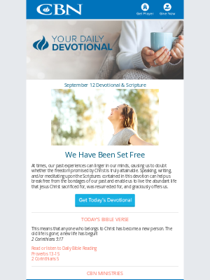 The Christian Broadcasting Network - Today's Daily Devotional 09/12