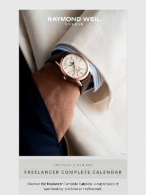 RAYMOND WEIL Genève - The Freelancer Complete Calendar has arrived