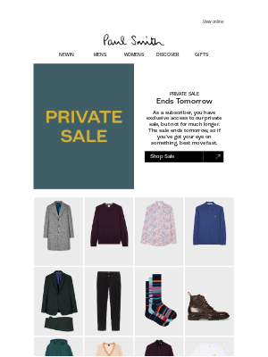 Paul Smith (United Kingdom) - Don't miss out on exclusive discounts