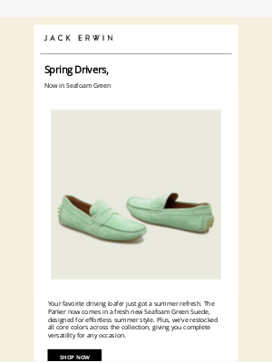 Jack Erwin - Now Live: New Spring Drivers