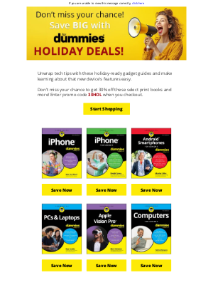 John Wiley & Sons - Save on gadget guides with Dummies holiday deals!