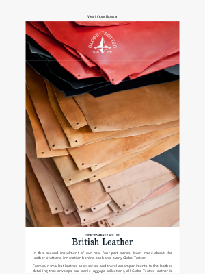 Globe-Trotter - Craftsmanship Vol. 02 – Leather