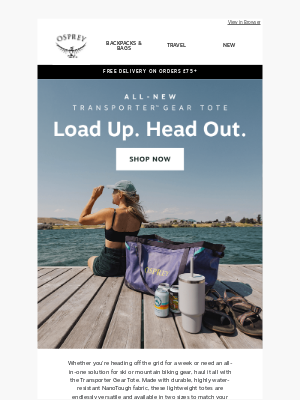 Osprey - The ultimate gear tote is here