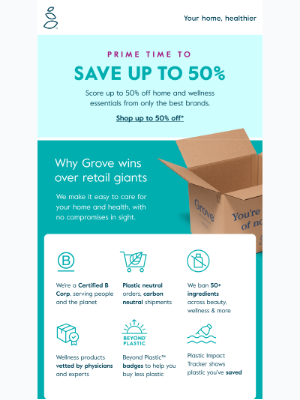 Grove Collaborative - Up to 50% off and healthier for you ✨