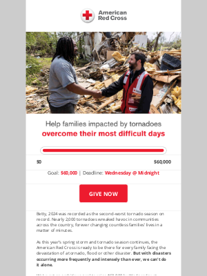 American Red Cross - Will you share a helping hand, Betty?