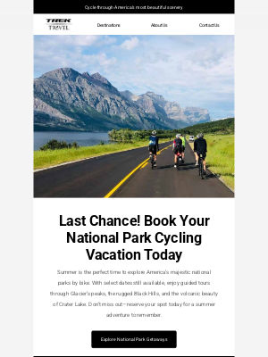 Trek Travel - Kickstart Your Cycling Journey in National Parks 🏔️