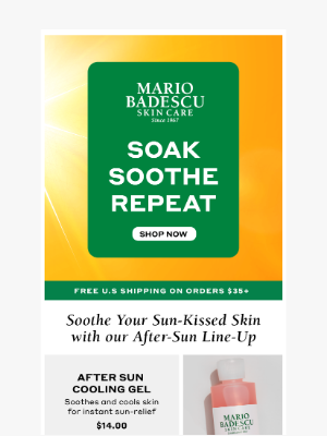 Mario Badescu Skin Care - ☀️ Soothe Your Sun-Kissed Skin