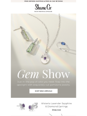 Shane Co. - Just in: gemstone jewelry you don’t want to miss