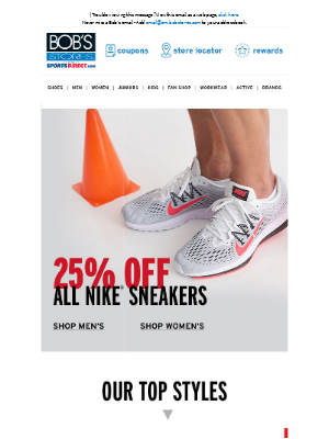 bob's stores sneakers