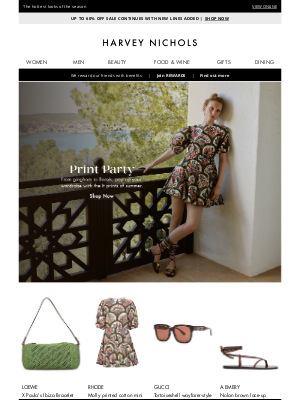 Harvey Nichols - Find your perfect print moment