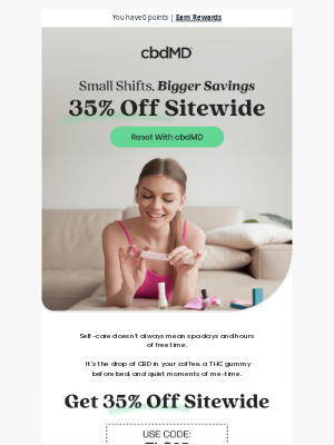 cbdMD - Self-Care Made Simple → Save 35% Off Sitewide