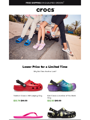 Crocs - We've dropped the price for a limited time.