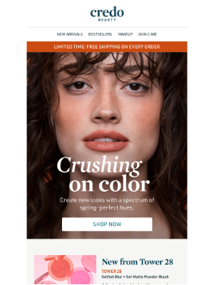 Credo Beauty - Get a spring look with free shipping