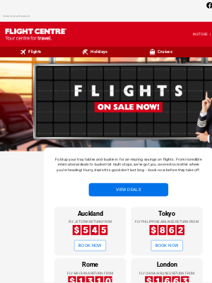 Flight Centre -(Australia) - Fly Tokyo Return from $862* ✈️🌏