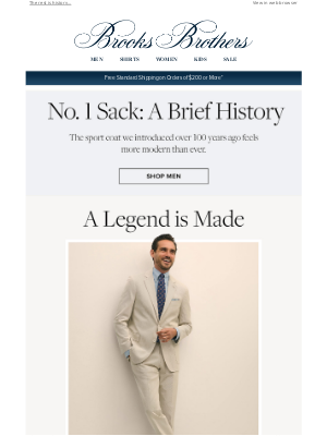 Brooks Brothers - All about the No. 1 Sack Sport Coat